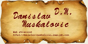 Danislav Muskalović vizit kartica